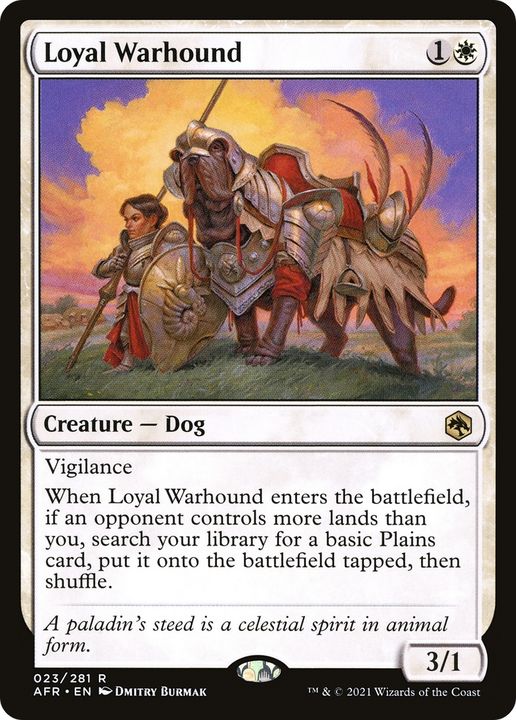 Loyal Warhound in the group Magic the Gathering / Types / Colors / White at Proxyprinters.com (89159)