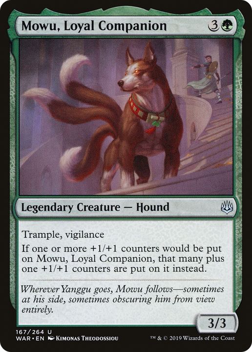 Mowu, Loyal Companion in the group Magic the Gathering / Sets / War of the Spark Promos at Proxyprinters.com (89185)