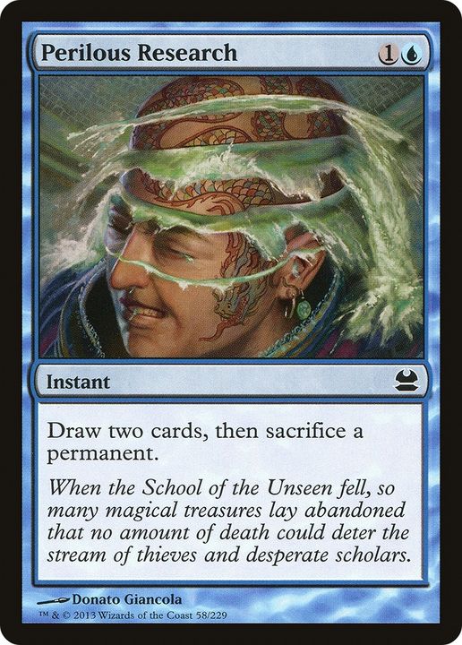 Perilous Research in the group Magic the Gathering / Types / Colors / Blue at Proxyprinters.com (89199)