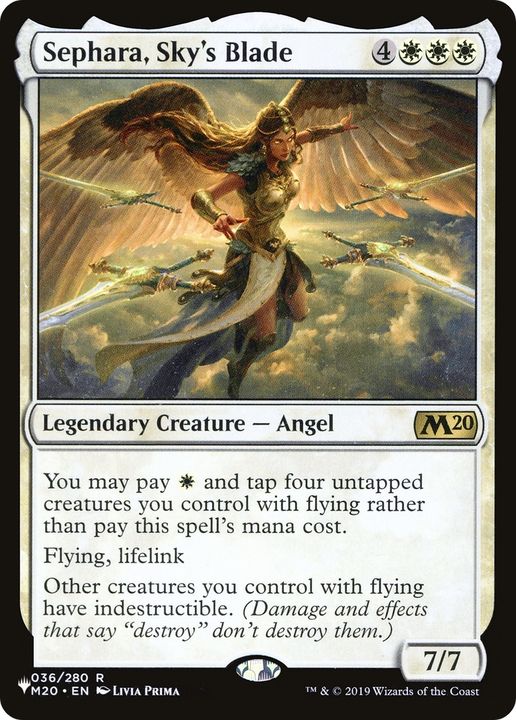 Sephara, Sky's Blade in the group Magic the Gathering / Types / Colors / White at Proxyprinters.com (89245)