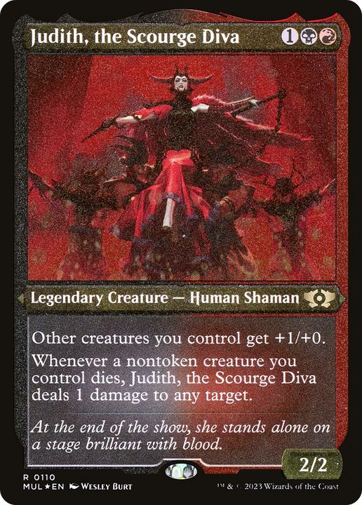 Judith, the Scourge Diva in the group Magic the Gathering / Types / Colors / Multicolors / B, R at Proxyprinters.com (89270)