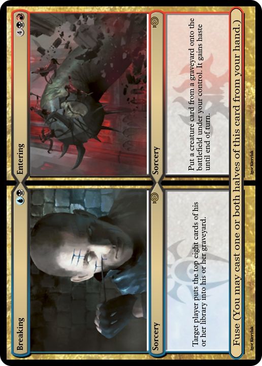 Breaking // Entering in the group Magic the Gathering / Types / Colors / Multicolors / B, R, U at Proxyprinters.com (89297)