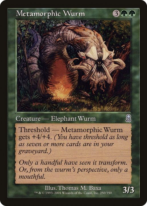 Metamorphic Wurm in the group Magic the Gathering / Types / Colors / Green at Proxyprinters.com (89319)