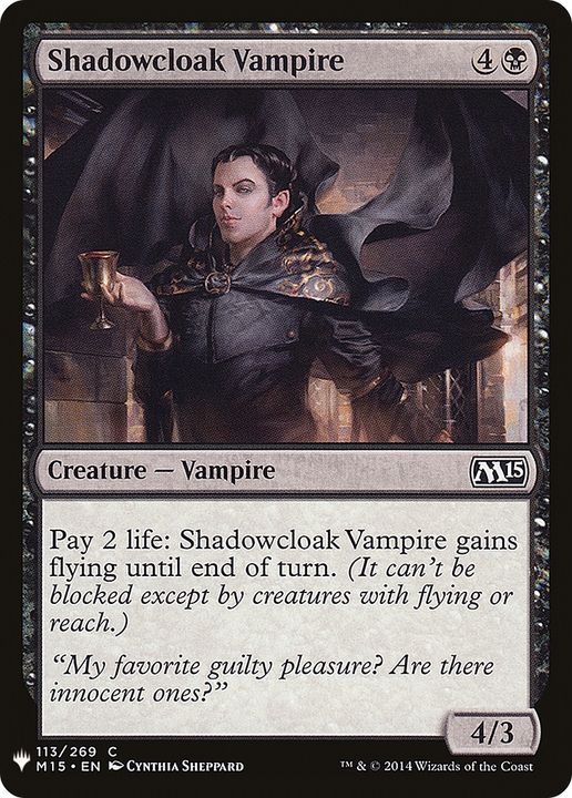 Shadowcloak Vampire in the group Magic the Gathering / Types / Colors / Black at Proxyprinters.com (89325)