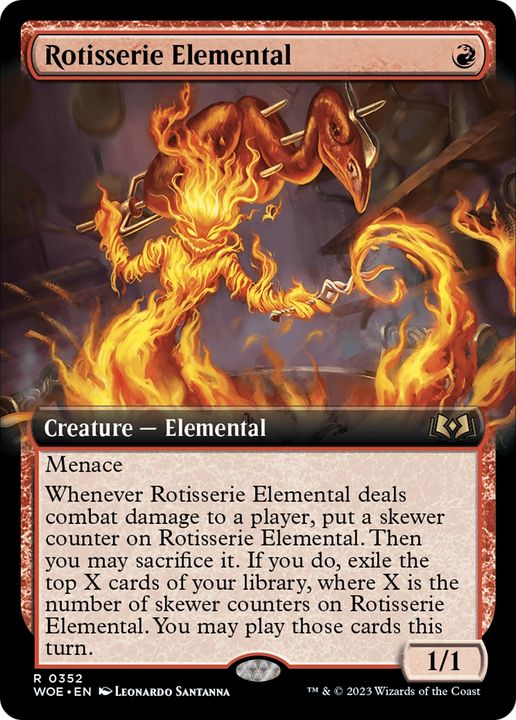 Rotisserie Elemental in the group Magic the Gathering / Types / Colors / Red at Proxyprinters.com (89372)