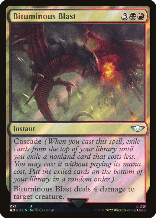 Bituminous Blast in the group Magic the Gathering / Types / Colors / Multicolors / B, R at Proxyprinters.com (89373)