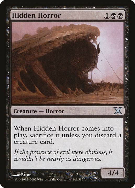 Hidden Horror in the group Magic the Gathering / Types / Colors / Black at Proxyprinters.com (89381)