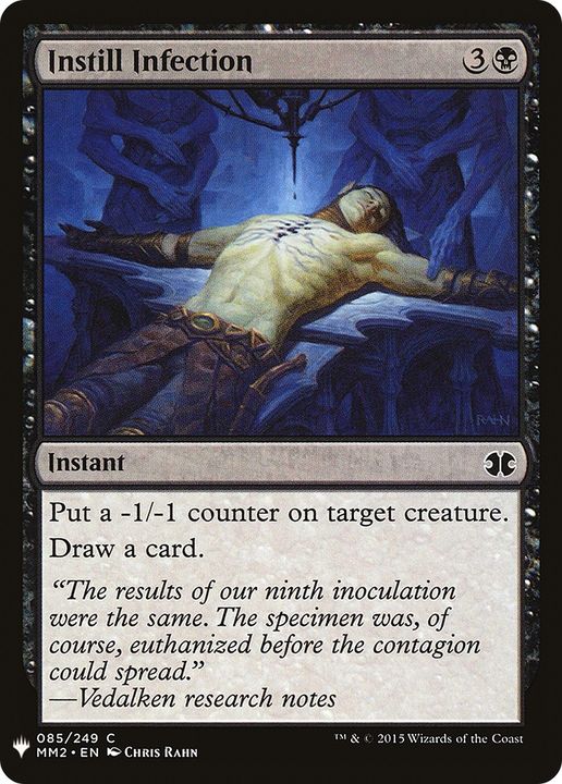 Instill Infection in the group Magic the Gathering / Types / Colors / Black at Proxyprinters.com (89385)