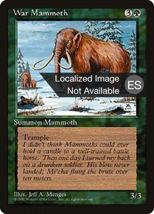 War Mammoth in the group Magic the Gathering / Types / Colors / Green at Proxyprinters.com (89419)