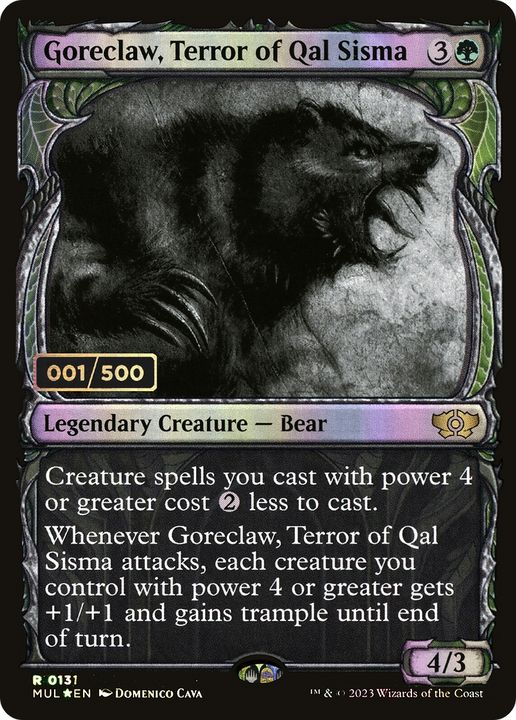 Goreclaw, Terror of Qal Sisma in the group Magic the Gathering / Types / Colors / Green at Proxyprinters.com (89434)