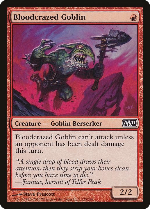 Bloodcrazed Goblin in the group Magic the Gathering / Types / Colors / Red at Proxyprinters.com (89469)