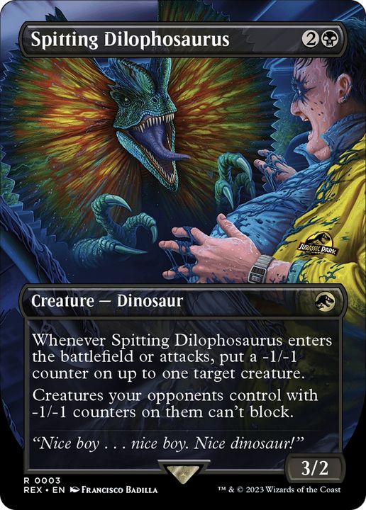 Spitting Dilophosaurus in the group Magic the Gathering / Types / Colors / Black at Proxyprinters.com (89474)