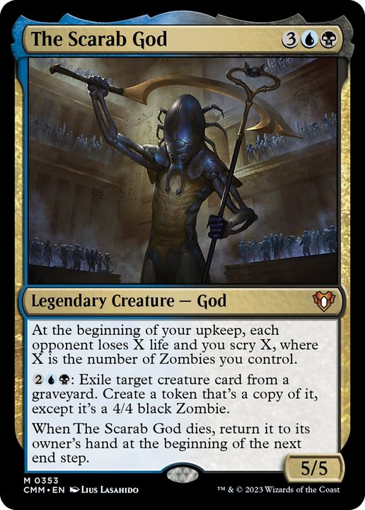 The Scarab God in the group Magic the Gathering / Sets / Commander Masters at Proxyprinters.com (89477)