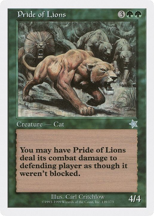 Pride of Lions in the group Magic the Gathering / Types / Colors / Green at Proxyprinters.com (89496)