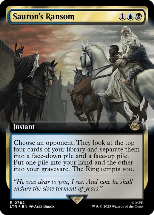 Sauron's Ransom in the group Magic the Gathering / Types / Colors / Multicolors / B, U at Proxyprinters.com (89607)