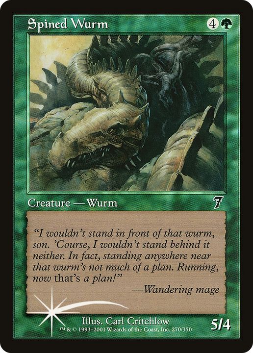 Spined Wurm in the group Magic the Gathering / Types / Colors / Green at Proxyprinters.com (89609)