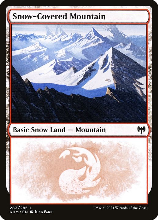 Snow-Covered Mountain in the group Magic the Gathering / Types / Land / Mountain at Proxyprinters.com (89610)