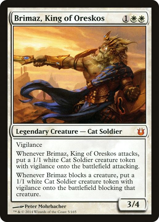 Brimaz, King of Oreskos in the group Magic the Gathering / Types / Colors / White at Proxyprinters.com (89615)