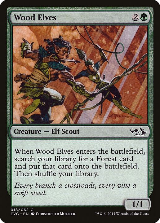 Wood Elves in the group Magic the Gathering / Sets / Duel Decks Anthology: Elves vs. Goblins at Proxyprinters.com (89684)