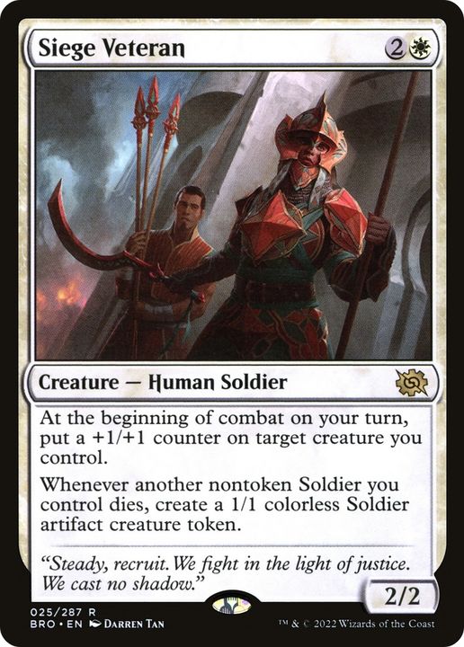 Siege Veteran in the group Magic the Gathering / Types / Colors / White at Proxyprinters.com (89690)