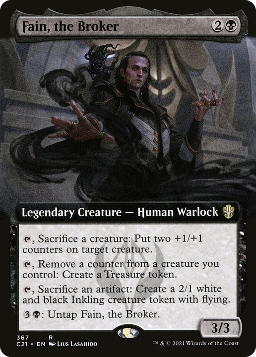 Fain, the Broker in the group Magic the Gathering / Types / Colors / Black at Proxyprinters.com (89695)