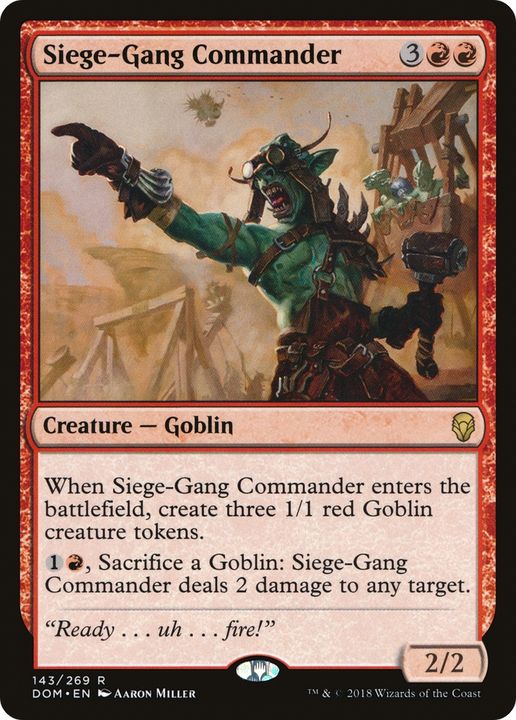 Siege-Gang Commander in the group Magic the Gathering / Sets / Dominaria at Proxyprinters.com (89734)