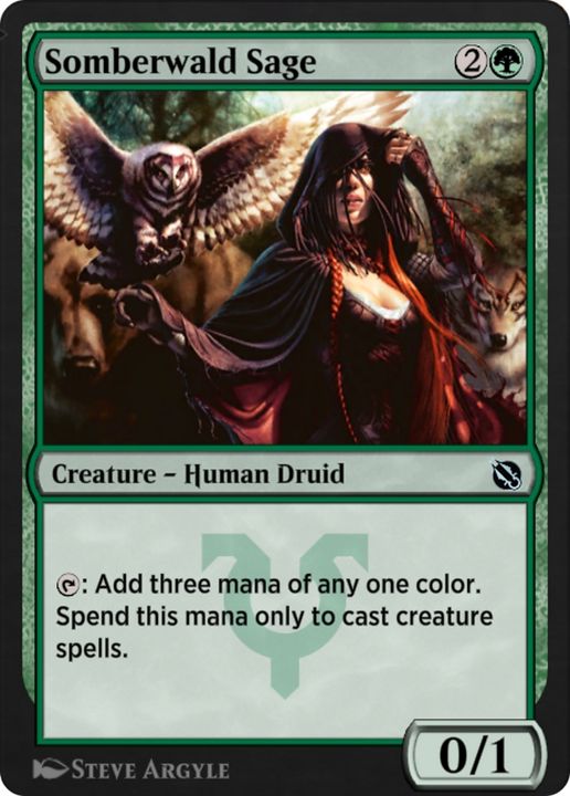 Somberwald Sage in the group Magic the Gathering / Types / Colors / Green at Proxyprinters.com (89759)