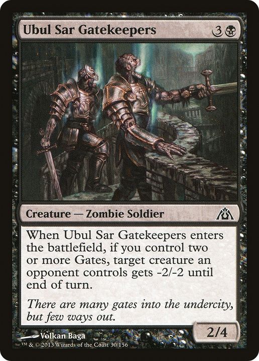 Ubul Sar Gatekeepers in the group Magic the Gathering / Types / Colors / Black at Proxyprinters.com (89773)