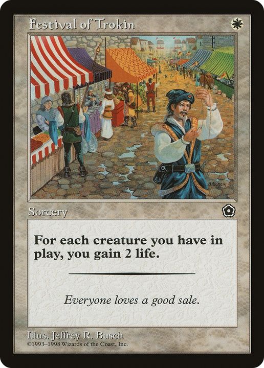 Festival of Trokin in the group Magic the Gathering / Types / Colors / White at Proxyprinters.com (89785)