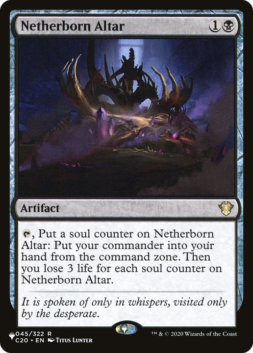 Netherborn Altar in the group Magic the Gathering / Types / Artifacts / Artifact at Proxyprinters.com (89786)