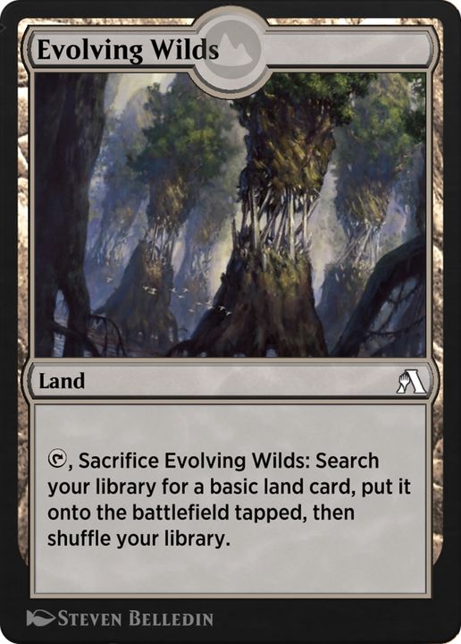 Evolving Wilds in the group Magic the Gathering / Sets / Arena Beginner Set at Proxyprinters.com (89788)