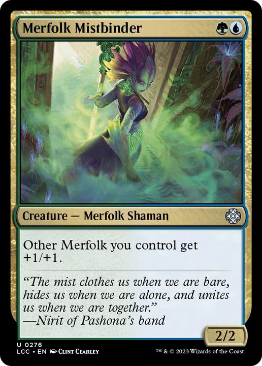 Merfolk Mistbinder in the group Magic the Gathering / Types / Colors / Multicolors / G, U at Proxyprinters.com (89790)