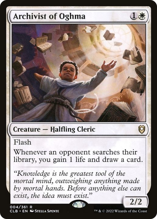 Archivist of Oghma in the group Magic the Gathering / Types / Colors / White at Proxyprinters.com (90006)