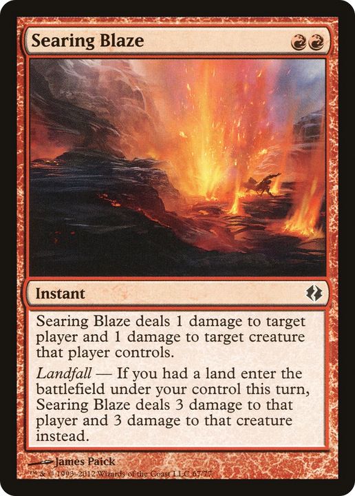 Searing Blaze in the group Magic the Gathering / Sets / Duel Decks: Venser vs. Koth at Proxyprinters.com (90009)