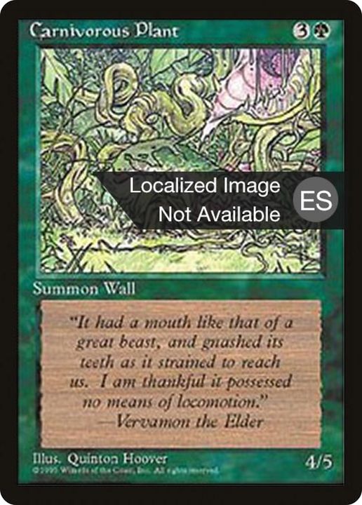 Carnivorous Plant in the group Magic the Gathering / Types / Colors / Green at Proxyprinters.com (90031)