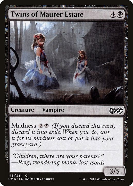 Twins of Maurer Estate in the group Magic the Gathering / Types / Colors / Black at Proxyprinters.com (90087)