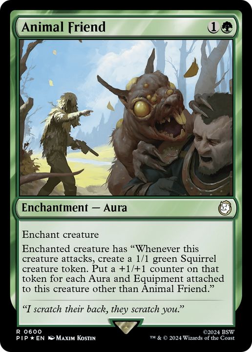 Animal Friend in the group Magic the Gathering / Types / Colors / Green at Proxyprinters.com (90122)