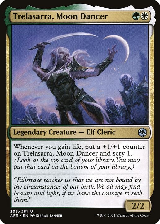 Trelasarra, Moon Dancer in the group Magic the Gathering / Types / Colors / Multicolors / G, W at Proxyprinters.com (90127)