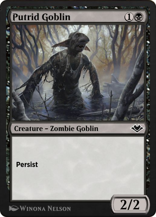 Putrid Goblin in the group Magic the Gathering / Types / Colors / Black at Proxyprinters.com (90141)