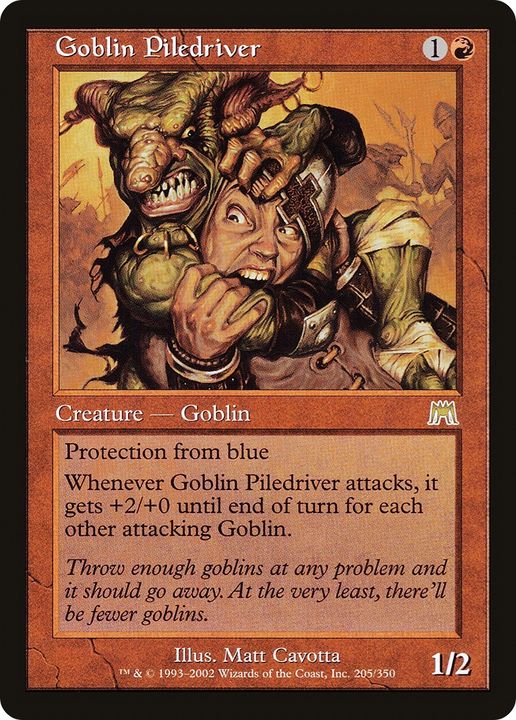 Goblin Piledriver in the group Magic the Gathering / Sets / Onslaught at Proxyprinters.com (90176)