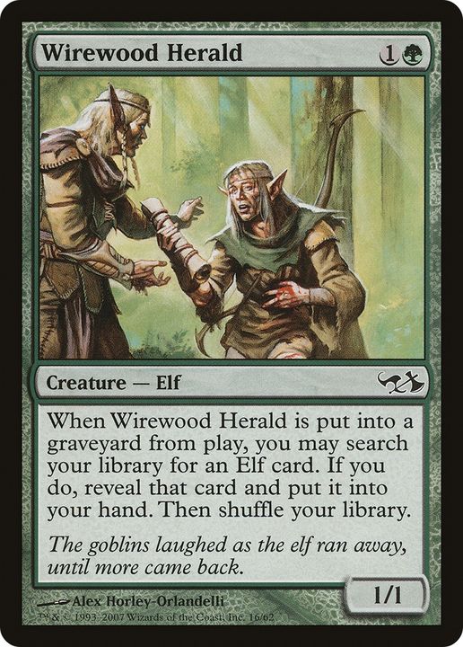 Wirewood Herald in the group Magic the Gathering / Types / Colors / Green at Proxyprinters.com (90177)