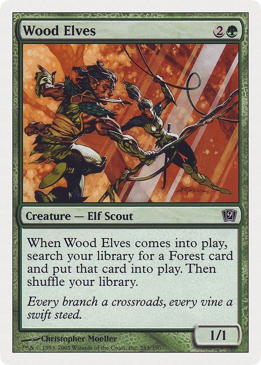 Wood Elves in the group Magic the Gathering / Sets / Ninth Edition at Proxyprinters.com (90198)