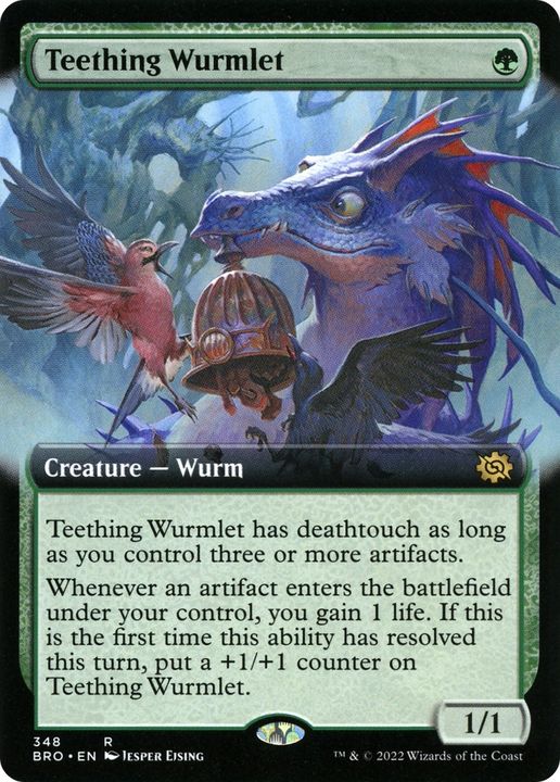 Teething Wurmlet in the group Magic the Gathering / Types / Colors / Green at Proxyprinters.com (90248)