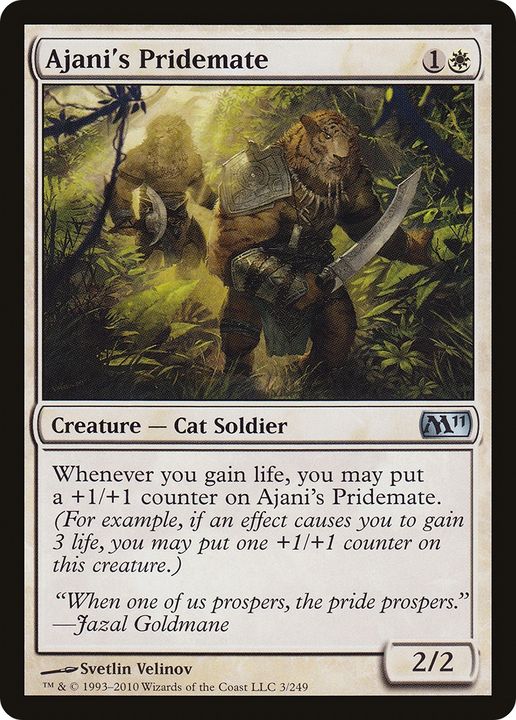 Ajani's Pridemate in the group Magic the Gathering / Sets / Magic 2012 at Proxyprinters.com (90280)