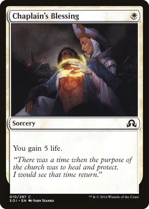 Chaplain's Blessing in the group Magic the Gathering / Types / Colors / White at Proxyprinters.com (90283)