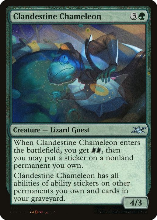 Clandestine Chameleon in the group Magic the Gathering / Types / Colors / Green at Proxyprinters.com (90285)