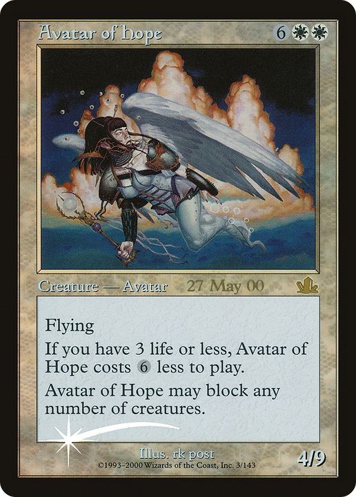 Avatar of Hope in the group Magic the Gathering / Types / Colors / White at Proxyprinters.com (90318)