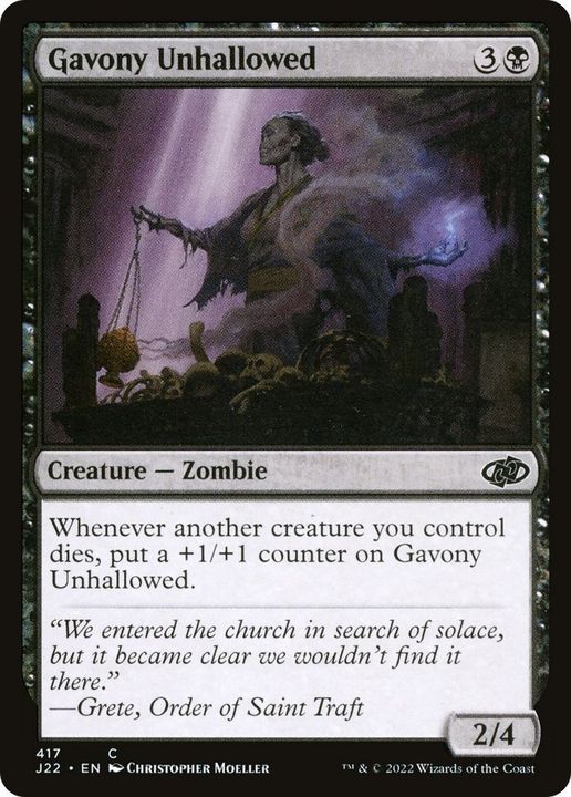 Gavony Unhallowed in the group Magic the Gathering / Types / Creatures / Zombie at Proxyprinters.com (9032)