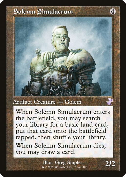 Solemn Simulacrum in the group Magic the Gathering / Types / Colors / Colorless at Proxyprinters.com (90322)