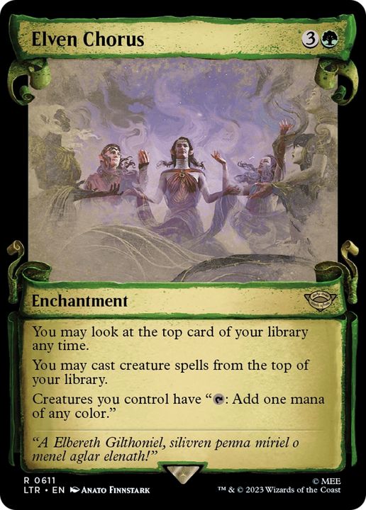 Elven Chorus in the group Magic the Gathering / Types / Enchantment / Enchantment at Proxyprinters.com (90339)